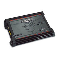 Kicker ZX850.4 Manuel D'utilisation