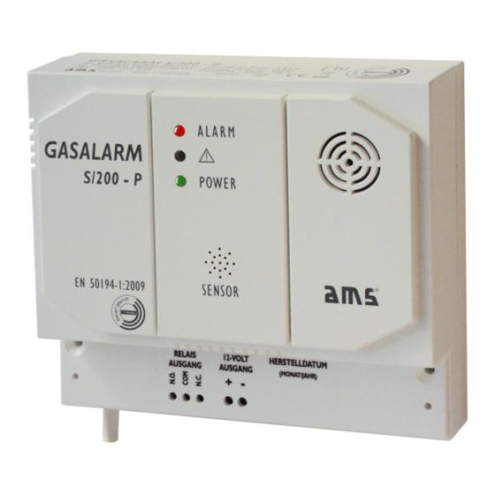 AMS GASALARM S/200-P Mode D'emploi