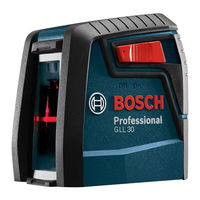 Bosch GLL 30 Consignes D'utilisation/De Sécurité