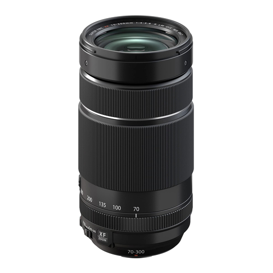FujiFilm FUJINON XF70-300mmF4-5.6 R LM OIS WR Manuel Du Propriétaire