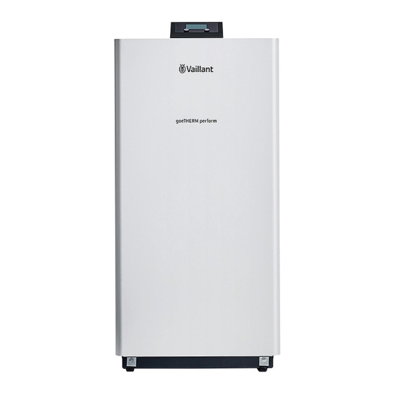 Vaillant geoTHERM Perform VWS 260/3 S1 Notice D'installation Et De Maintenance