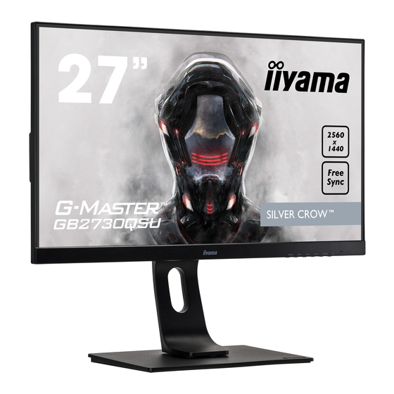 Iiyama G-Master GB2730QSU Mode D'emploi