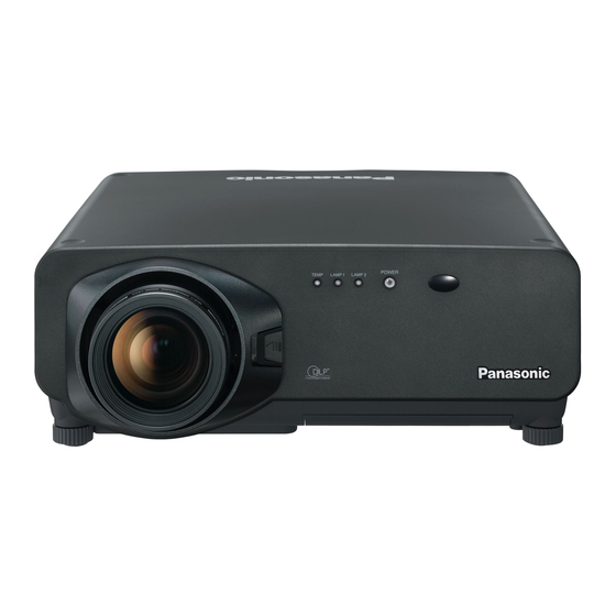 Panasonic PT-D7700E Mode D'emploi