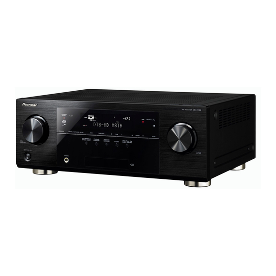 Pioneer VSX-922-K Mode D'emploi