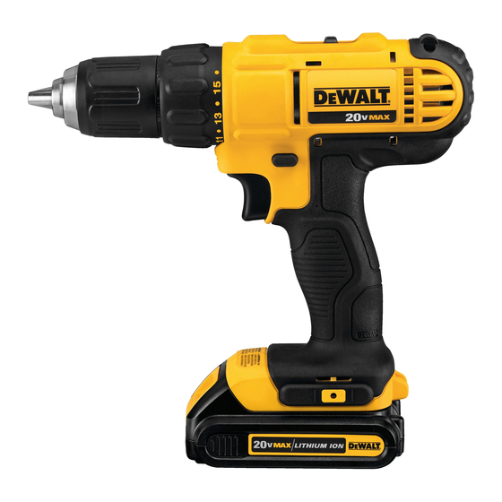 DeWalt DCD771 Guide D'utilisation