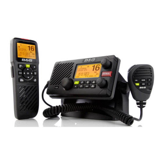 B&G V50 VHF Guide D'utilisation