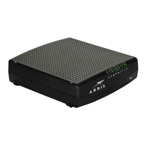 Arris TG852G Guide D'installation Rapide