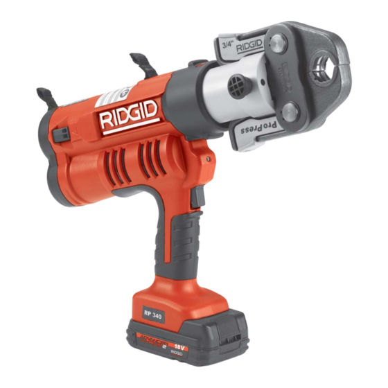 RIDGID RP 340 Mode D'emploi