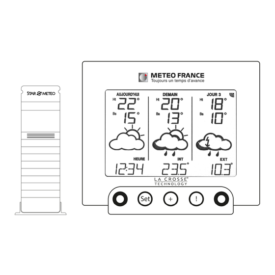 La Crosse Technology METEO FRANCE STAR METEO WD4935 Manuel D'utilisation