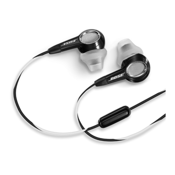Bose mobile in-ear headset Notice D'utilisation