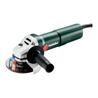 Metabo W 1080-125 RT Notice Originale