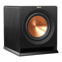 Klipsch R-110SW Notice D'utilisation