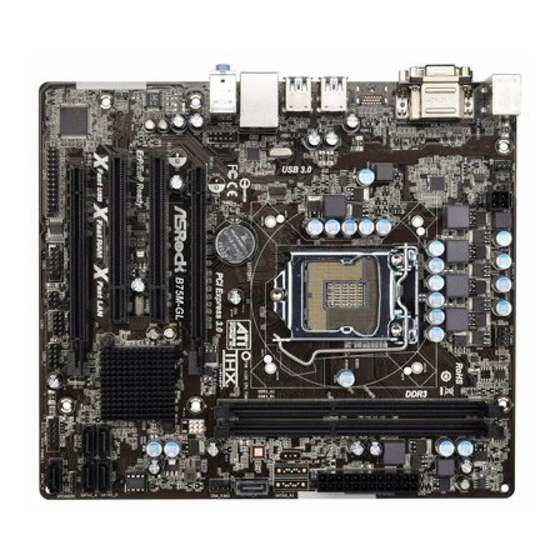 ASROCK B75M R2.0 Guide D'installation Rapide