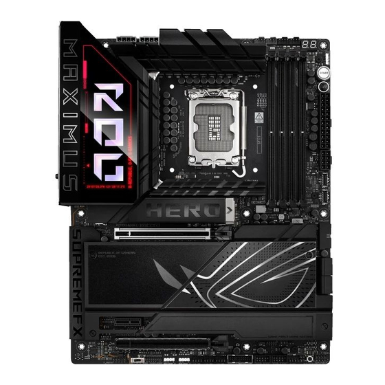 Asus ROG MAXIMUS Z890 HERO Manuel D'utilisation