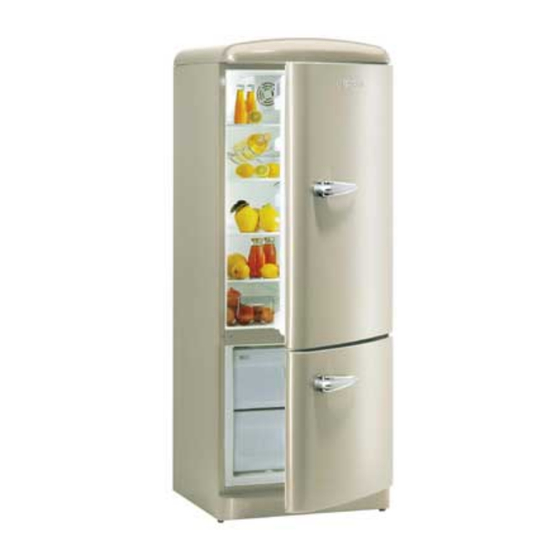 Gorenje RK 6285 OC Mode D'emploi