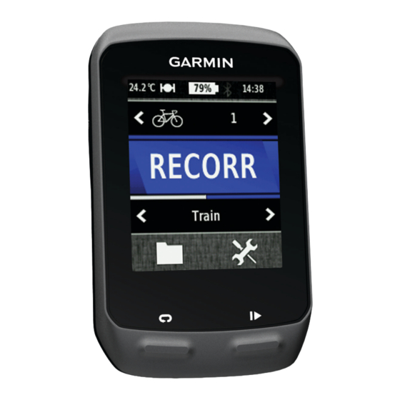 Garmin Edge 510 Manuel D'utilisation