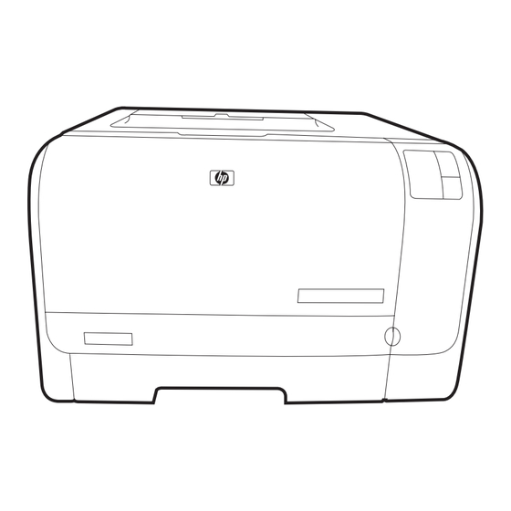 HP Color LaserJet CP1210 Série Guide De L'utilisateur