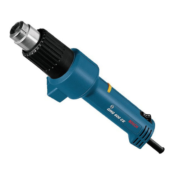 Bosch GHG 600 CE Professional Notice Originale
