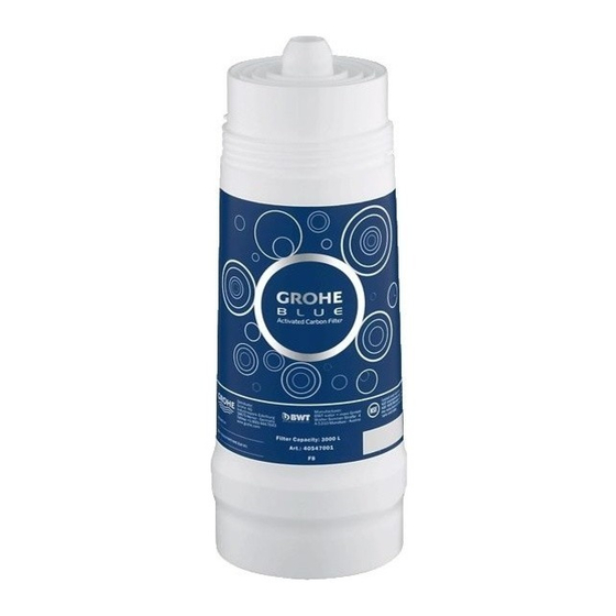 Grohe Blue 40 547 Manuel D'installation
