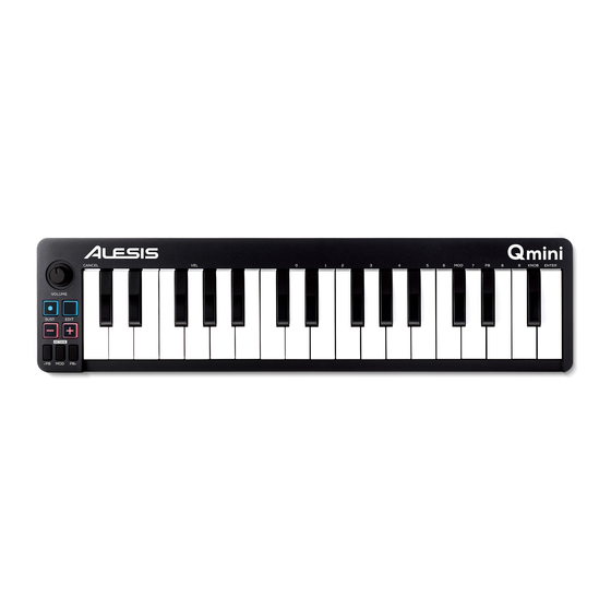 Alesis Q mini Guide D'utilisation Rapide