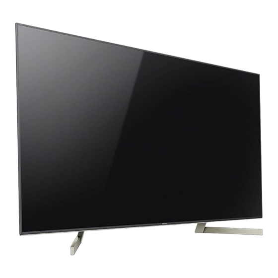 Sony BRAVIA KD-85X9000F Guide De Référence