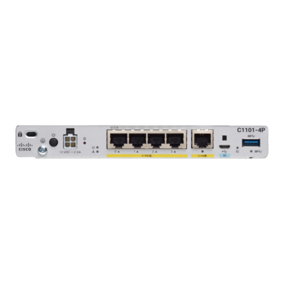 Cisco C1101-4P Consignes De Fonctionnement