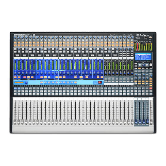 PRESONUS StudioLive AI Série Mode D'emploi