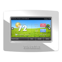 Venstar RESIDENTIEL T5800 ColorTouch Manuel De L'utilisateur Et Instructions D'installation