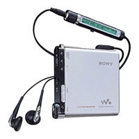 Sony Walkman MZ-RH1 Mode D'emploi