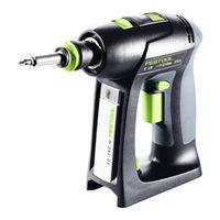 Festool C 15 Li Notice D'utilisation D'origine