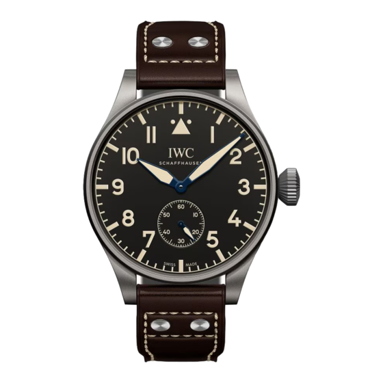 IWC Schaffhausen BIG PILOT'S HERITAGE 55 Mode D'emploi