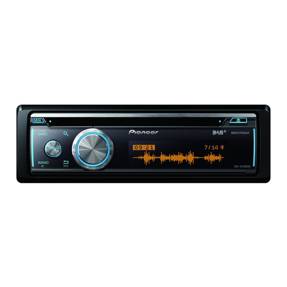 Pioneer DEH-X8700BH Mode D'emploi