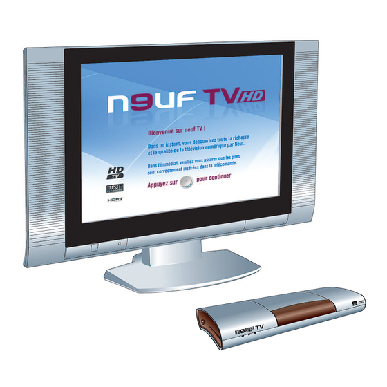 neuf telecom n9uf TV HD Guide De Démarrage Rapide