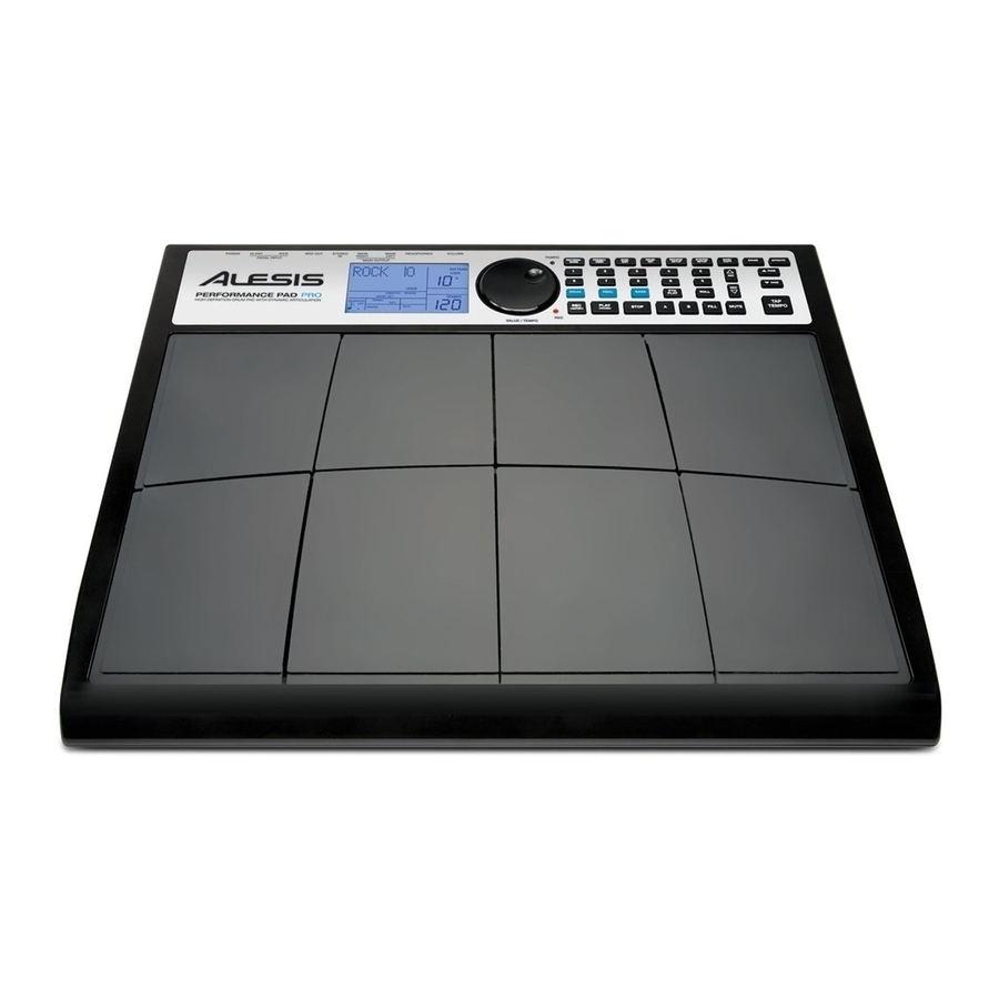 Alesis Performance PAD PRO Manuels