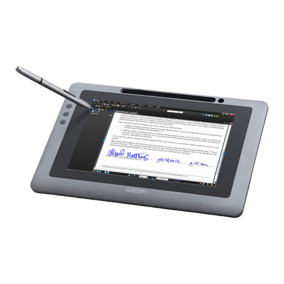 Wacom DTU-1031 Guide De L'utilisateur