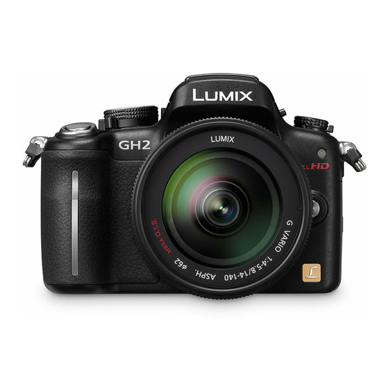 Panasonic LUMIX DMC-GH2H Mode D'emploi