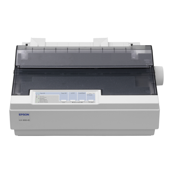 Epson LX-300+II Guide D'installation