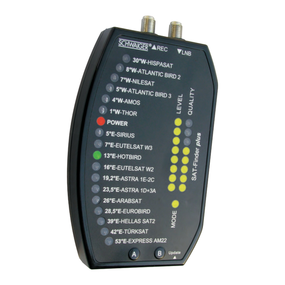 Schwaiger SAT-Finder plus Mode D'emploi