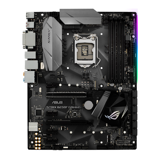 Asus STRIX B250F GAMING Mode D'emploi