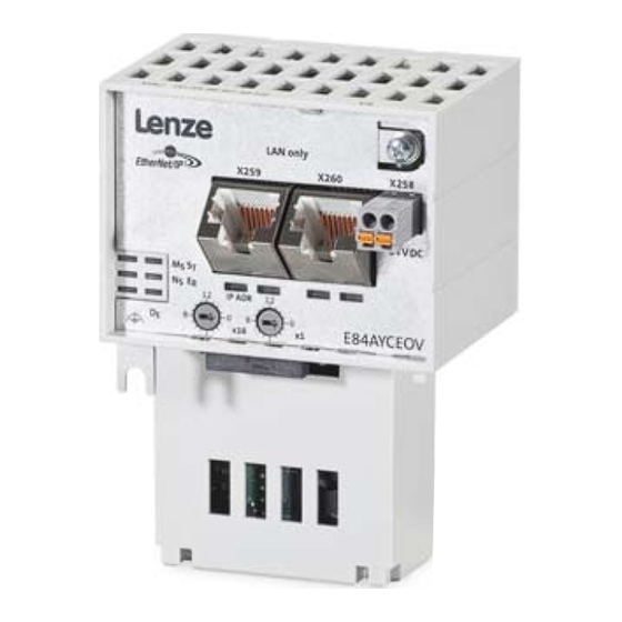 Lenze EtherNet/IP E84AYCEO Instructions De Montage