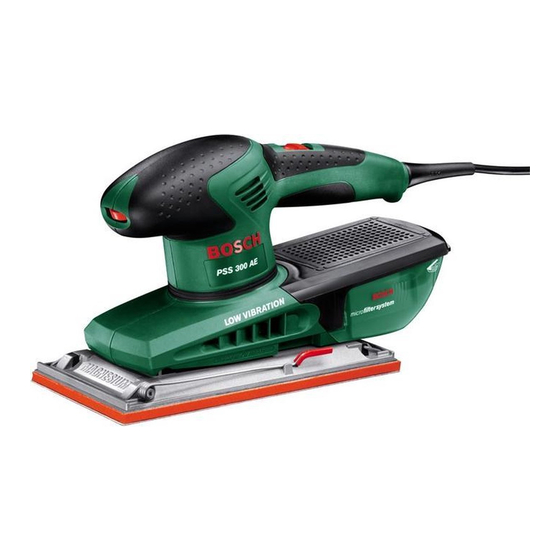 Bosch PSS 300 AE Notice Originale