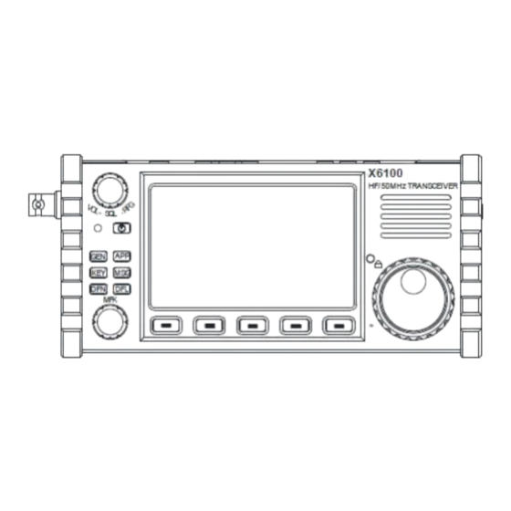 XIEGU X 6100 Instructions