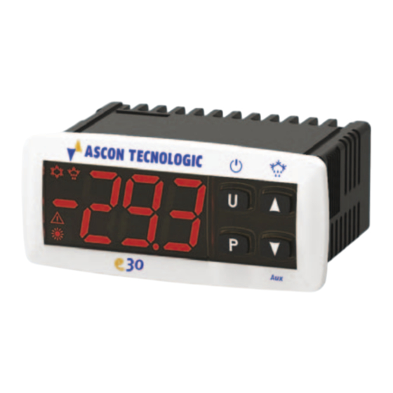 ASCON TECNOLOGIC e30 Instructions Pour L'utilisation