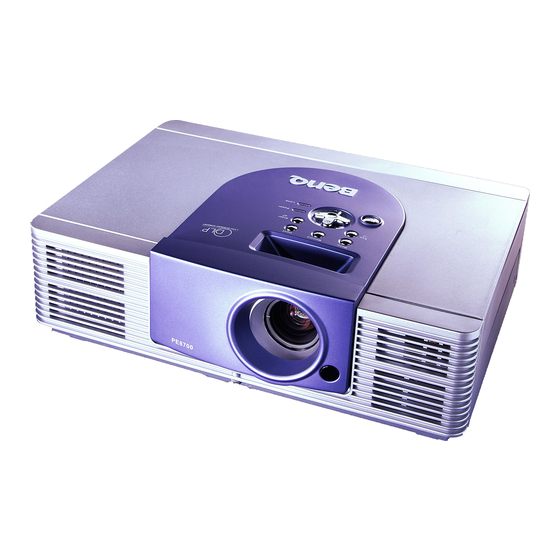 BenQ PE8700 Manuel De L'utilisateur