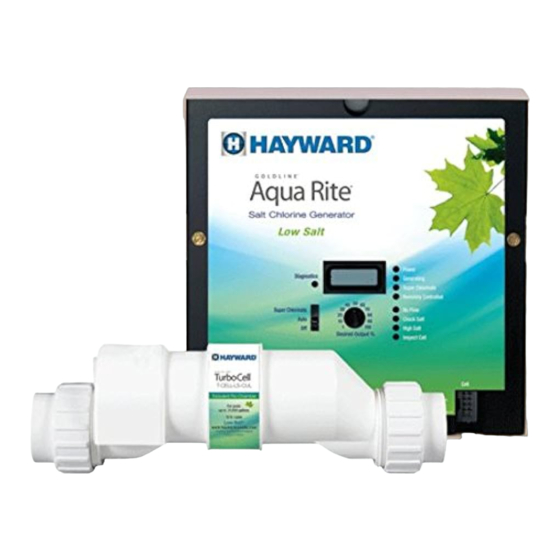 Hayward AquaRite Low Salt Guide De Référence Rapide