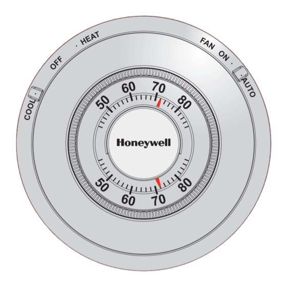 Honeywell The Round T87N Mode D'emploi