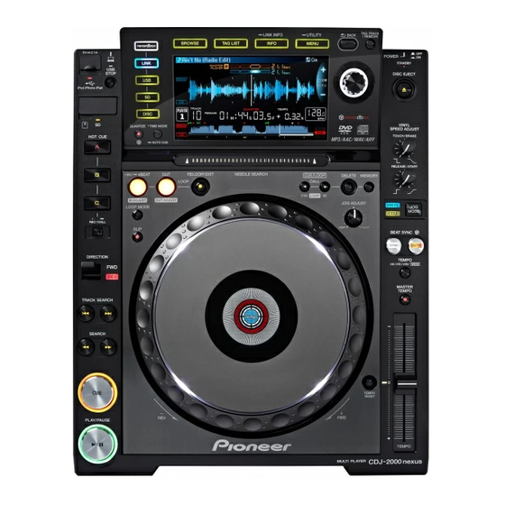 Pioneer rekordbox Mode D'emploi