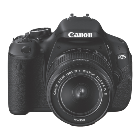 CANON EOS 600D MODE D EMPLOI T l charger le Pdf ManualsLib