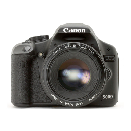 CANON EOS 500D MODE D EMPLOI T l charger le Pdf ManualsLib