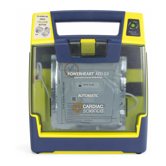 CARDIAC SCIENCE POWERHEART G3 ELITE MANUEL D'UTILISATION ET DE ...